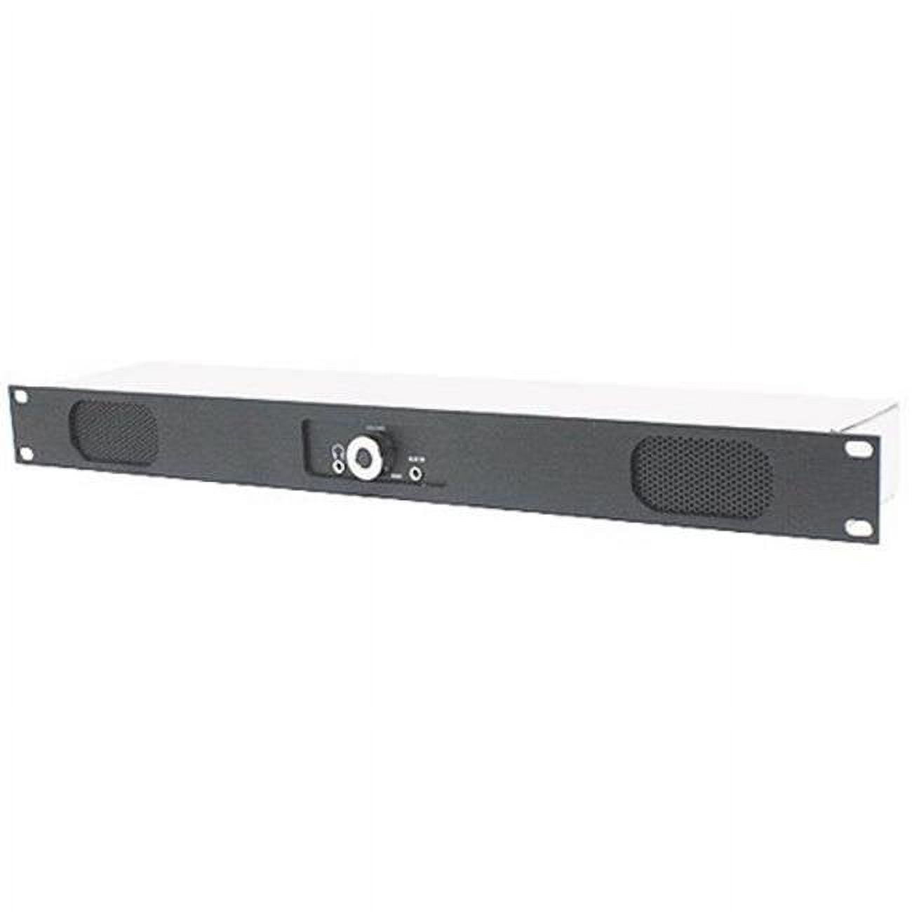 Recortec RCT-RSS-125 1U Rackmount Speaker - 12W Amplifier, Black