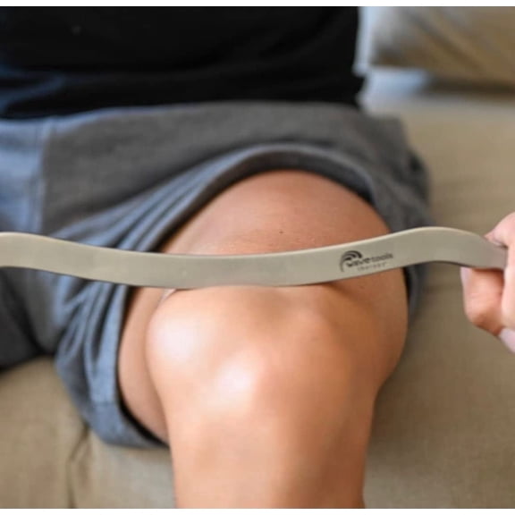 Recover Muscle Scraper and Massage Handle Bar for Legs and Back, Dual Finish: Polish and Matte