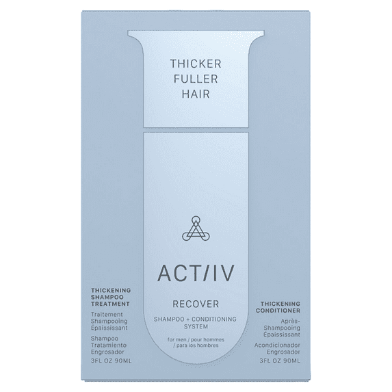 Recover Shampoo & Conditioning System for Men Recover by ACTiiV Hair Science 3oz