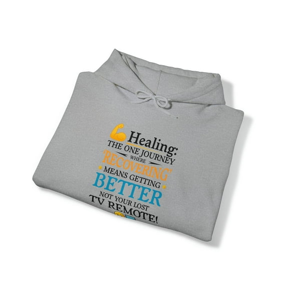 Recovering Means Getting Better HEALING JOURNEY Hooded Sweatshirt by Grandmarkee ~The Magician~