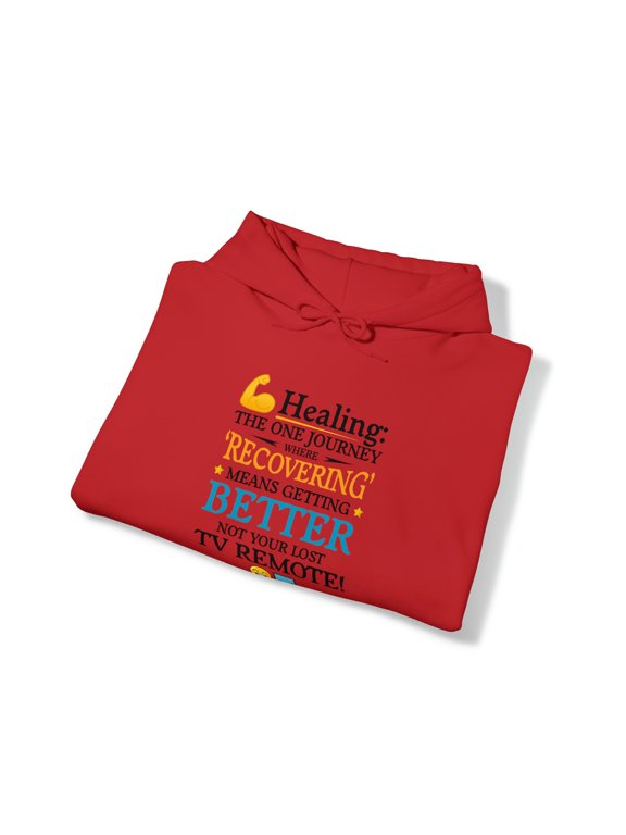 Recovering Means Getting Better HEALING JOURNEY Hooded Sweatshirt by Grandmarkee ~The Magician~