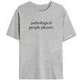 thumbnail image 1 of Recovering People Pleaser Tshirts Self Awareness Humor Graphic Tees Funny Gift For Her Self Improvement Journey Casual Tops for Daily Outfits Gray,M, 1 of 5