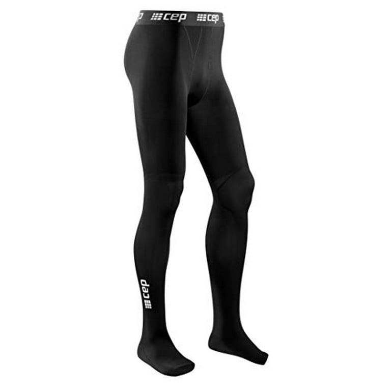 Recovery Compression Leggings for Men - CEP Men's Recovery Pro Tights,  Black III 