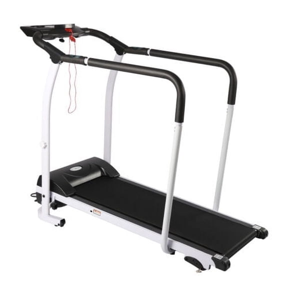 Recovery Fitness Electric Walking Exercise Treadmill, Black, 220 lb