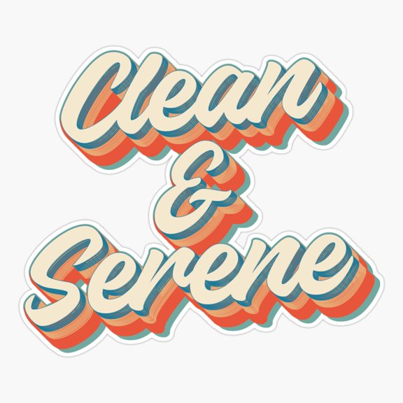 Recovery Gift AA NA Clean and Serene Sticker