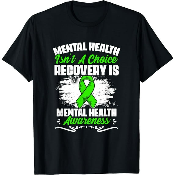 Recovery Is Mental Illness Support Mental Health Awareness T-Shirt