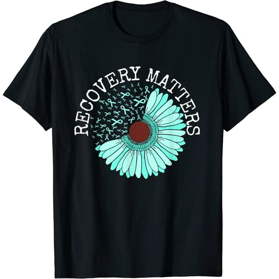 Recovery Matters Drug Alcohol Awareness Addiction Ribbon Men's and Women's T-Shirts