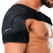 Recovery Shoulder Brace for Men and Women, Shoulder Stability Support Brace, Adjustable Fit Sleeve Wrap, Relief for Shoulder Injuries and Tendonitis, One Size Regular