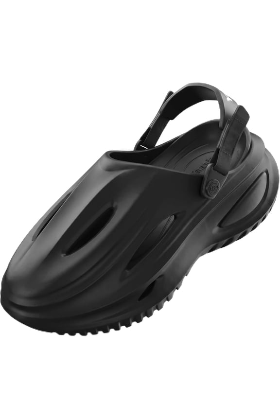 Recovery Slides for Men Women, Mecha Style Adjustable Hook-and-Loop Garden Clogs, Thick Sole Non-Slip Sandals, Lightweight Breathable Beach Walking Shoes