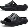 thumbnail image 1 of Recovery Slides Sandals for Women Plantar Fasciitis Thick Cushion Orthotic Men Athletic Slides Lightweight Comfort Women Cloud Slippers Arch Support of Indoor Outdoor, 1 of 7