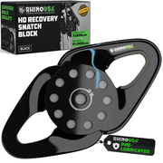 Rhino USA Snatch Block for Winch Recovery - Heavy Duty 13.5 Ton Break Strength Snatch Block