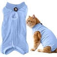 thumbnail image 1 of Recovery Suit Soft Breathable E Collar Alternative Anti Licking Post Surgery Bodysuit for Dogs Cats, 1 of 5