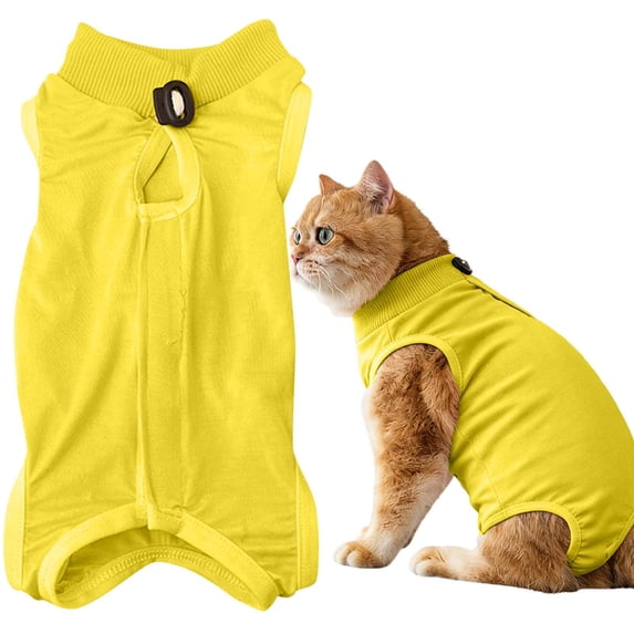 Recovery Suit Soft Breathable E Collar Alternative Anti Licking Post Surgery Bodysuit for Dogs Cats