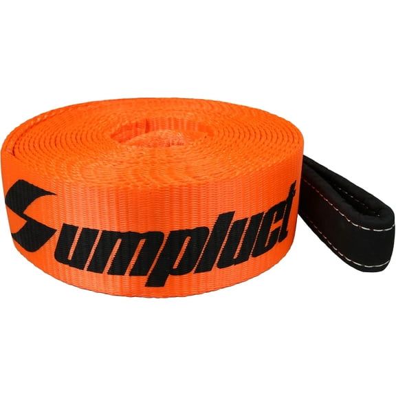 Recovery Tow Strap 3in X 20ft Heavy Duty 30,000 lbs Break Strength, Use for Emergency Towing Rope, Tree Saver, Winch Extension, Triple Reinforced Loops, Protective Sleeves,Car Accessories