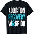 thumbnail image 1 of Recovery Warrior Addiction Alcoholic Addict Sobriety 12 Step T-Shirt, 1 of 4