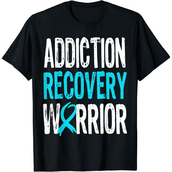 Recovery Warrior Addiction Alcoholic Addict Sobriety 12 Step T-Shirt