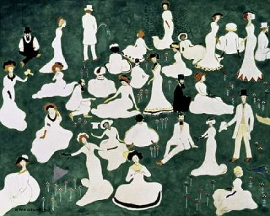 Recovery of a Society Canvas Art - Kazimir Malevich (24 x 30)