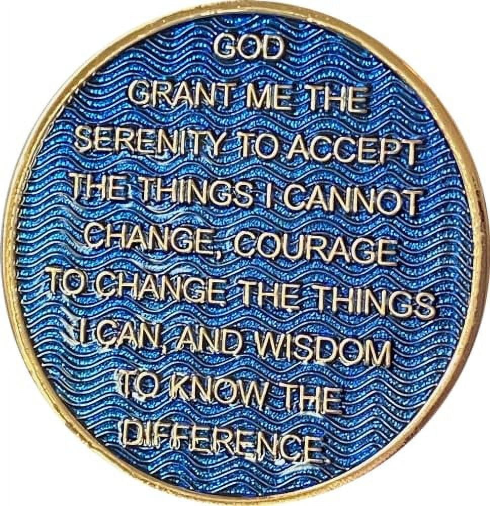 Long Sleeve Sleepwear 7 Year AA Medallion Coin - Alcoholics Anonymous Sobriety Chip In Gold & Epoxy Finish Flannel Top And Pant Set - Foto 8