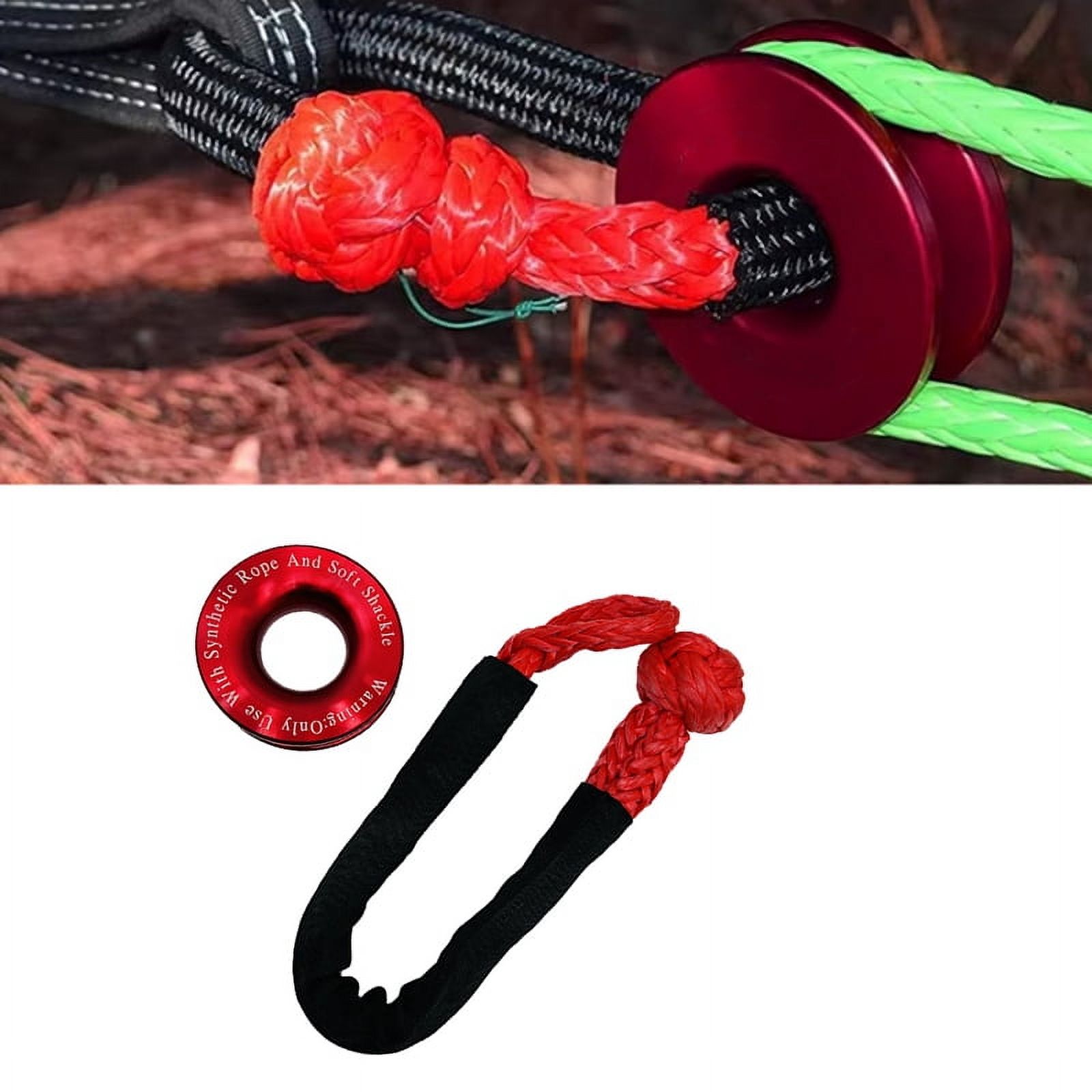 Recovrty Ring Winch Rope Set Rope Retention Pulley Hook Winch Rope For ...