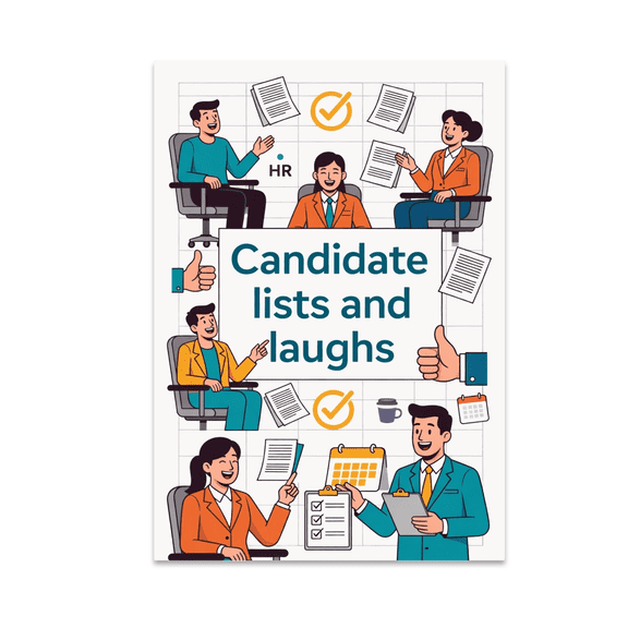 Recruiter Spreadsheet Humor Wall Art - Recruitment Enthusiast - 13x19 Poster Print