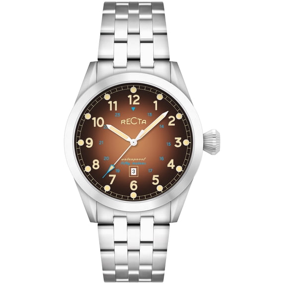 Recta Cavalier Stainless Steel 45mm Japanese Quartz Wristwatch