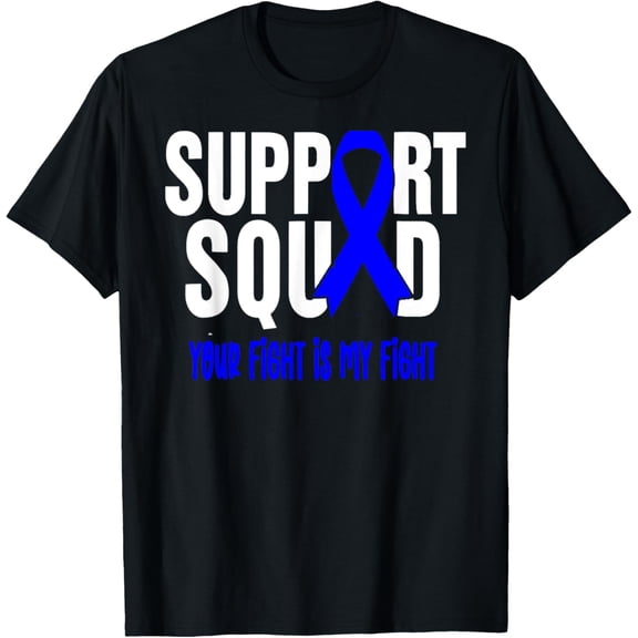 Rectal Cancer Support Squad Rectal Cancer Awareness T-Shirt100%cotton