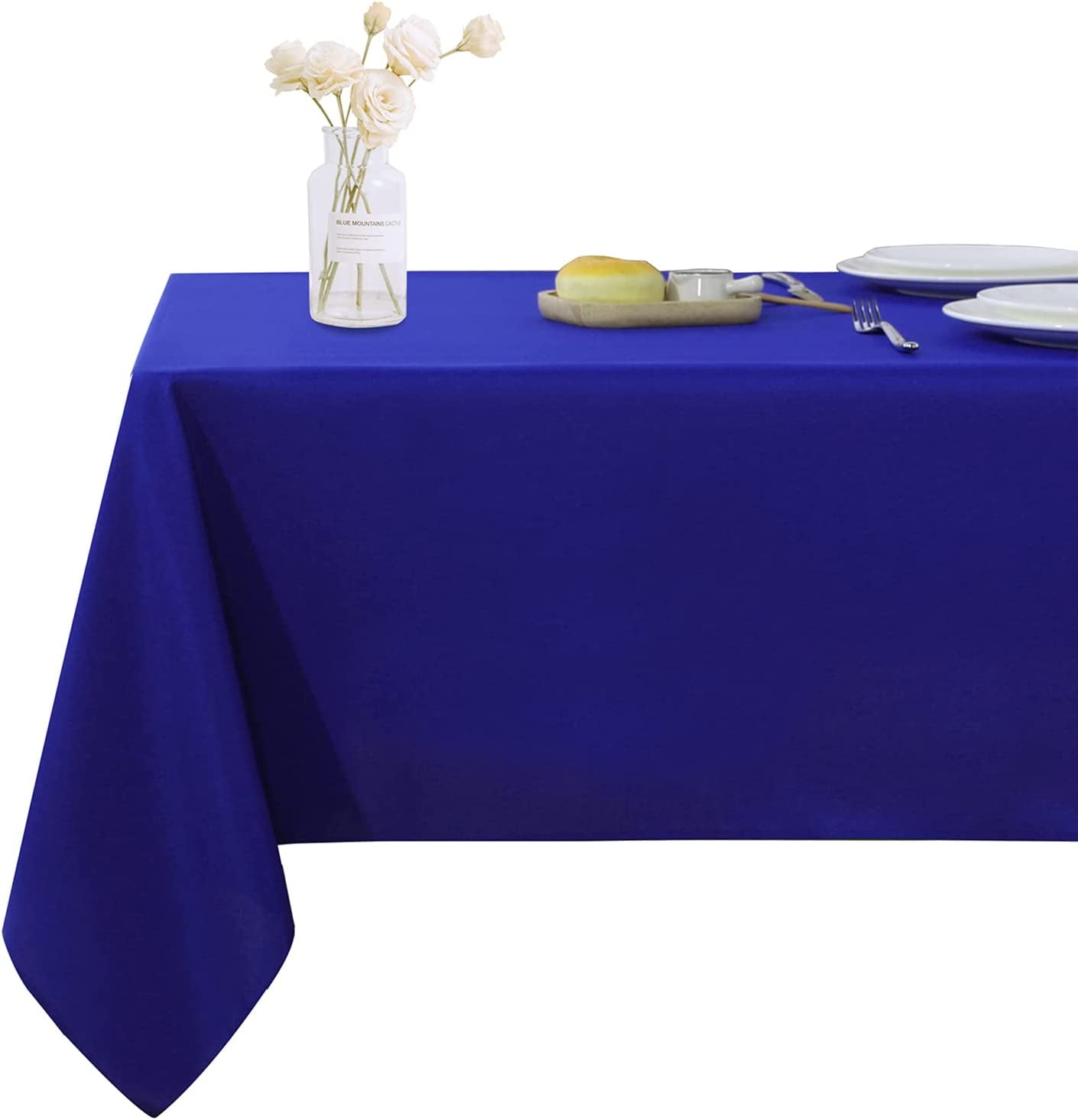 Rectangle 100% Cotton Tablecloth - Pack of 10 - Royal Blue Solid (60 x ...