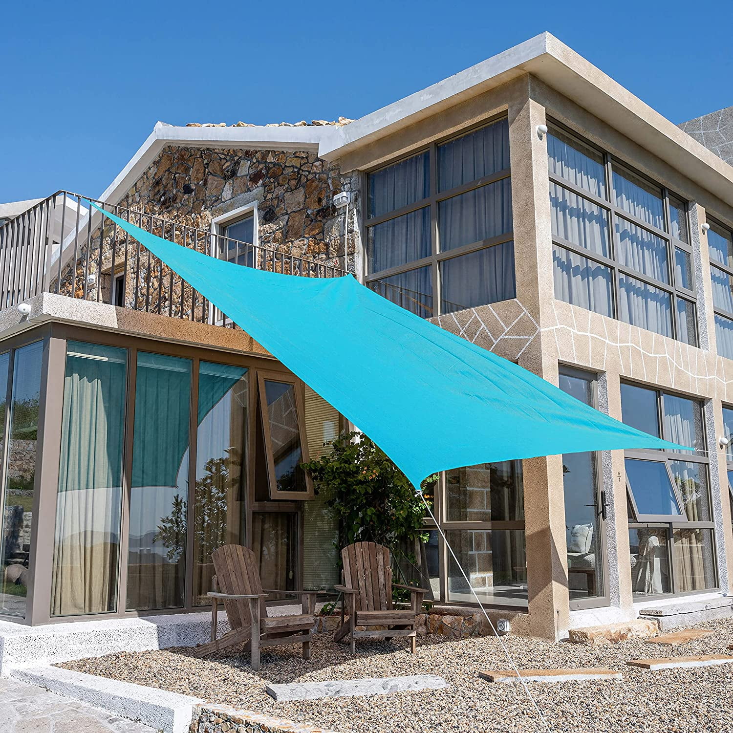 Rectangle 8'x12' Sun Shade Sail,95% UV Blockage Canopy Awning for ...