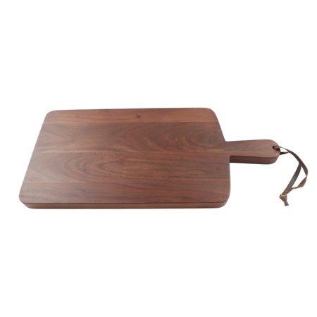 Rectangle Acacia Wood Paddle Board with Dark Walnut Stain
