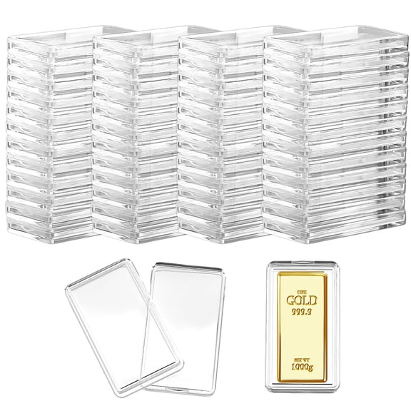 Rectangle Acrylic Box Clear 4.6x2.55x0.5cm for making