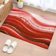 thumbnail image 1 of Rectangle Area Rug 2x3ft,Abstract Bending Striped Washable Carpet Non-Slip Runner Accent Rugs Indoor Floor Mat for Bedroom Living Room Decor,Red Gradient Wave Pattern, 1 of 9