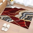 thumbnail image 1 of Rectangle Area Rug 2x3ft,Abstract Flowing Marble Fluid Art Washable Carpet Non-Slip Runner Accent Rugs Indoor Floor Mat for Bedroom Living Room Decor,Red and Gold Lines, 1 of 9