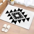 thumbnail image 1 of Rectangle Area Rug 2x3ft, Aztec Tribal Geometric Black Gray Non-Slip Non-Shedding Floor Mat, Vintage Ethnic Style Washable Sturdy Carpet for Living Room Bedroom Home Decor, 1 of 9