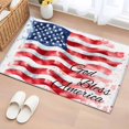 thumbnail image 1 of Rectangle Area Rug 2x3ft, Independence Day USA Flag God Bless Non-Shedding Washable Area Rug, Stars and Stripes Non Slip Low-Profile Rugs for Living Room, Bedroom Dining Room, 1 of 9