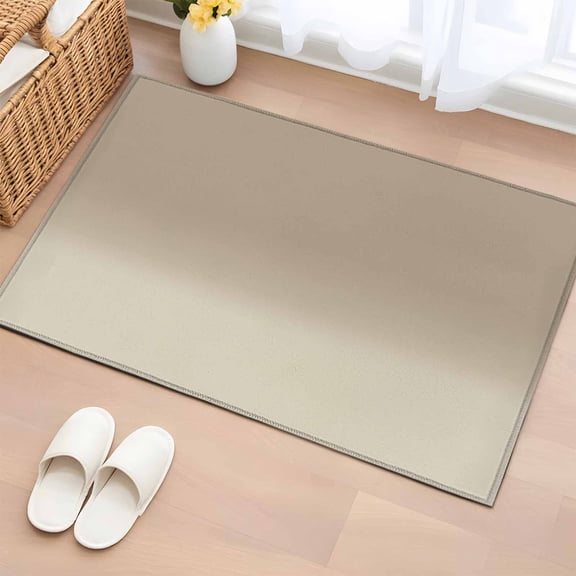Rectangle Area Rug 2x3ft, Modern Khaki Gradient Non-Shedding Washable Area Rug, Ombre Brown Abstract Art Non Slip Low-Profile Rugs for Living Room, Bedroom Dining Room
