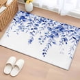 thumbnail image 1 of Rectangle Area Rug 2x3ft,Retro Blue Eucalyptus Leaves Washable Carpet Non-Slip Runner Accent Rugs Indoor Floor Mat for Bedroom Living Room Decor,Watercolor Botanical, 1 of 9