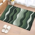 thumbnail image 1 of Rectangle Area Rug 2x3ft,Sage Green Gradient Waves Washable Carpet Non-Slip Runner Accent Rugs Indoor Floor Mat for Bedroom Living Room Decor,Abstract Geometric Lines, 1 of 9