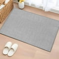 thumbnail image 1 of Rectangle Area Rug 2x3ft,Solid Color Gray Washable Carpet Non-Slip Runner Accent Rugs Indoor Floor Mat for Bedroom Living Room Decor,Vintage Linen Monochrome Pattern, 1 of 9