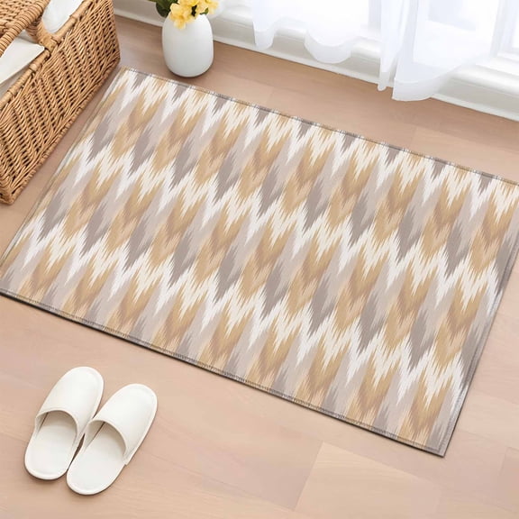 Rectangle Area Rug 2x3ft, Southwest Ethnic Group Pattern Non-Slip Non-Shedding Floor Mat, Abstract Geometric Art Washable Sturdy Carpet for Living Room Bedroom Home Decor