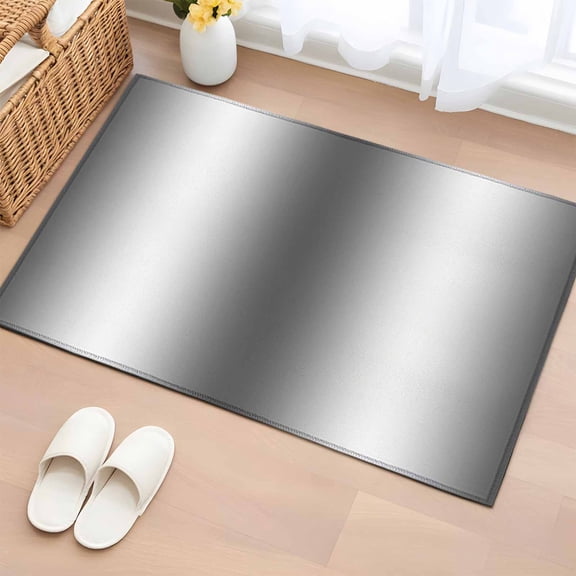 Rectangle Area Rug 2x3ft,Dark Gray Gradient Washable Carpet Non-Slip Runner Accent Rugs Indoor Floor Mat for Bedroom Living Room Decor,Abstract Minimalist Style