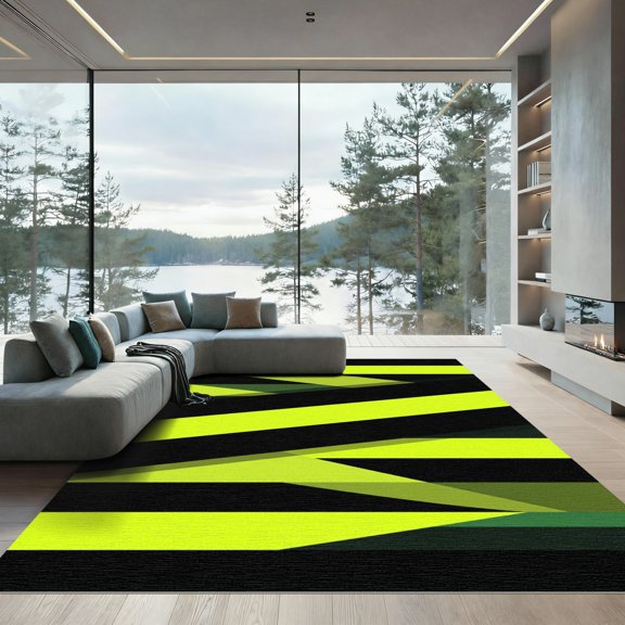 Rectangle Area Rug 2x6ft,Farmhouse Coffee Beans Cup Washable Carpet Non-Slip Runner Accent Rugs Indoor Floor Mat for Bedroom Living Room Decor,Modern Brown Plaid