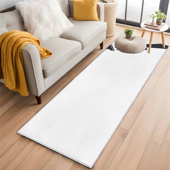 Rectangle Area Rug 2x6ft, Funny Giraffe Cartoon Non-Shedding Washable Area Rug, Abstract Grey White Animal Shadow Non Slip Low-Profile Rugs for Living Room, Bedroom Dining Room