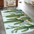 thumbnail image 1 of Rectangle Area Rug 3x5ft,Summer Green Cactus Succulent Flower Washable Carpet Non-Slip Runner Accent Rugs Indoor Floor Mat for Bedroom Living Room Decor,Tropical Plant, 1 of 9