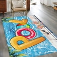 thumbnail image 1 of Rectangle Area Rug 3x5ft,Summer Vacation Swimming Pool Washable Carpet Non-Slip Runner Accent Rugs Indoor Floor Mat for Bedroom Living Room Decor,Sunglasses Slippers Palm Tree, 1 of 9