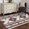 thumbnail image 1 of Rectangle Area Rug 4x6ft,Gray Red Boho Aztec Geometric Washable Carpet Non-Slip Runner Accent Rugs Indoor Floor Mat for Bedroom Living Room Decor,Abstract Ethnic Wind, 1 of 9