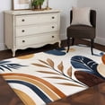 thumbnail image 1 of Rectangle Area Rug 4x6ft,Mid Century Abstract Geometric Washable Carpet Non-Slip Runner Accent Rugs Indoor Floor Mat for Bedroom Living Room Decor,Boho Leaves Nordic Arch Sun, 1 of 9