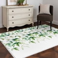 thumbnail image 1 of Rectangle Area Rug 4x6ft,Spring Floral Green Watercolor Leaves Washable Carpet Non-Slip Runner Accent Rugs Indoor Floor Mat for Bedroom Living Room Decor,Weeping Vine Flower, 1 of 9