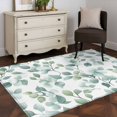 thumbnail image 1 of Rectangle Area Rug 4x6ft,Summer Green Gradient Eucalyptus Leaves Washable Carpet Non-Slip Runner Accent Rugs Indoor Floor Mat for Bedroom Living Room Decor,Country Floral Seamless, 1 of 9