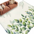 thumbnail image 1 of Rectangle Area Rug 5x8ft,Country Watercolor Plant Leaves Washable Carpet Non-Slip Runner Accent Rugs Indoor Floor Mat for Bedroom Living Room Decor,Farm Green Botanical, 1 of 9