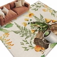 thumbnail image 1 of Rectangle Area Rug 5x8ft,Pastoral Coffee Frog Mushroom Washable Carpet Non-Slip Runner Accent Rugs Indoor Floor Mat for Bedroom Living Room Decor,Retro Bread on Linen, 1 of 9